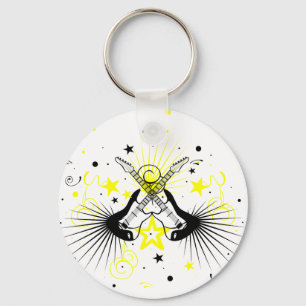 Guitar Design Key Ring