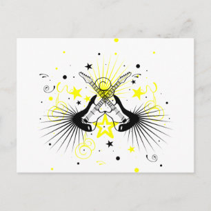 Guitar Design Postcard