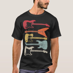 Guitar Design, Retro Style, Gift For Guitarist 100 T-Shirt
