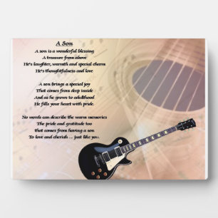 Guitar Design - Son poem Plaque