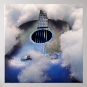 guitar dream blue POSTER
