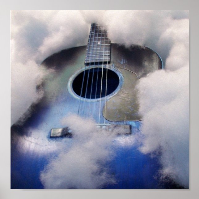 guitar dream  blue POSTER (Front)