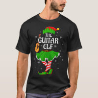 Guitar Elf Christmas Family Girls Women Elf Squad