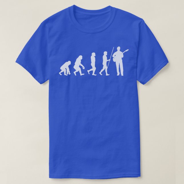 Guitar Evolution Guitarist Musician Guitar Player3 T-Shirt (Design Front)