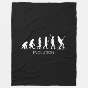 Guitar Evolution of Guitarist Rock Music Guitar Fleece Blanket