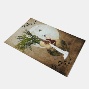 Guitar Fantasy Decorated Doormat