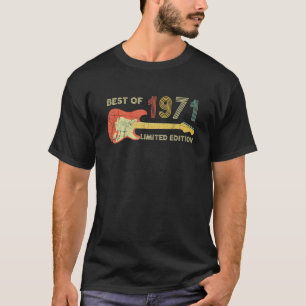 Guitar Father's Day Dad Best Of 1971 51th Birthd T-Shirt