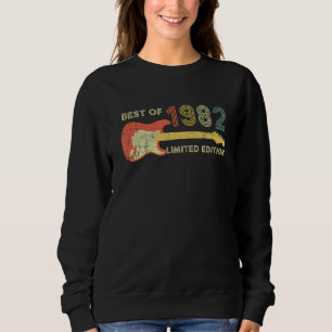 Guitar Father's Day Dad   Best Of 1982 40th Birthd Sweatshirt
