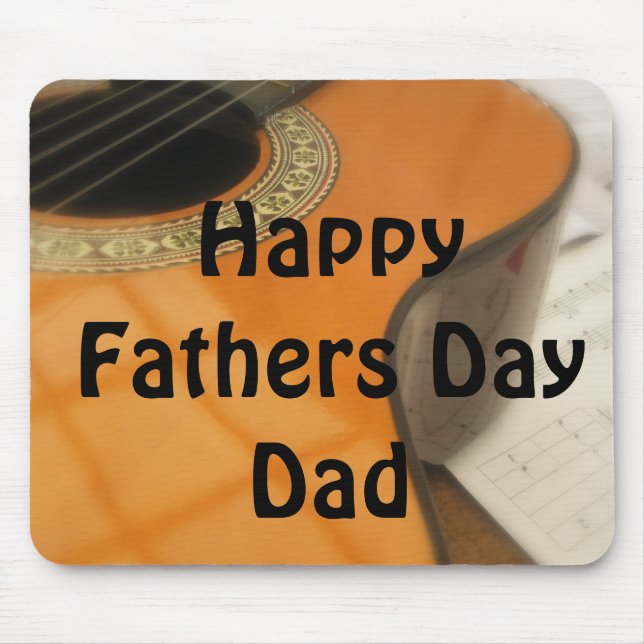 Guitar Fathers Day Gift Mouse Pad (Front)