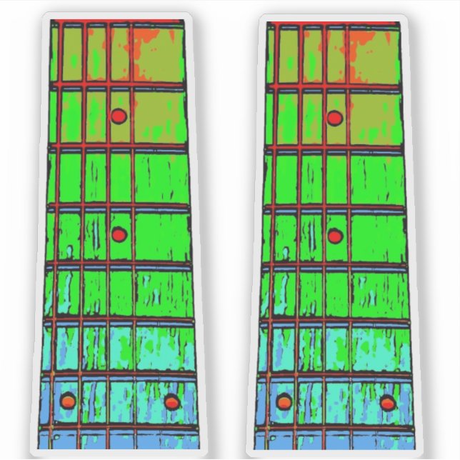GUITAR FRET BOARD STICKERS (Front)