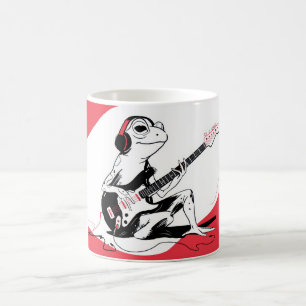 Guitar Frog – Cool Music Animal Art Coffee Mug