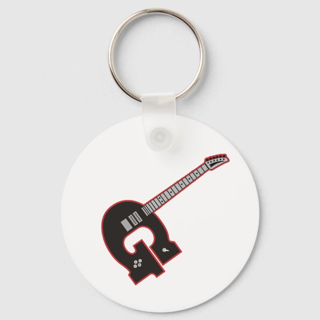 Guitar G Key Ring (Front)