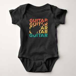 Guitar Gift Acoustic Guitar Guitarists Baby Bodysuit