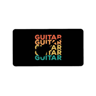 Guitar Gift   Acoustic Guitar Guitarists Label