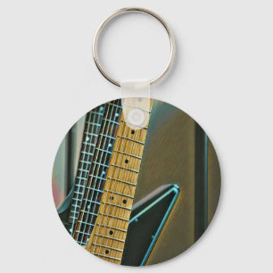 guitar gift for fathers day key ring