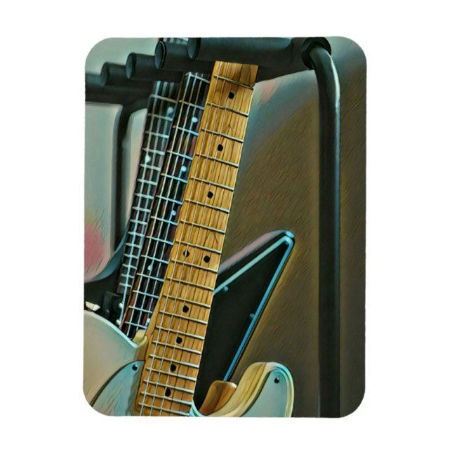 guitar gift for fathers day magnet (Vertical)