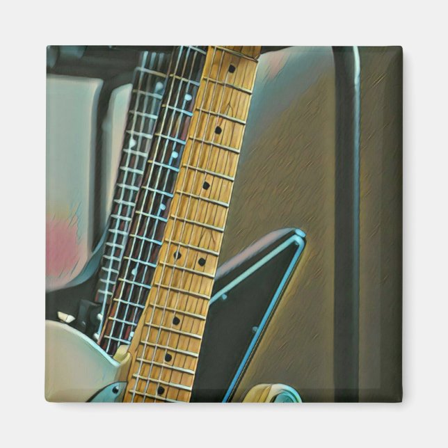 guitar gift for fathers day magnet (Front)