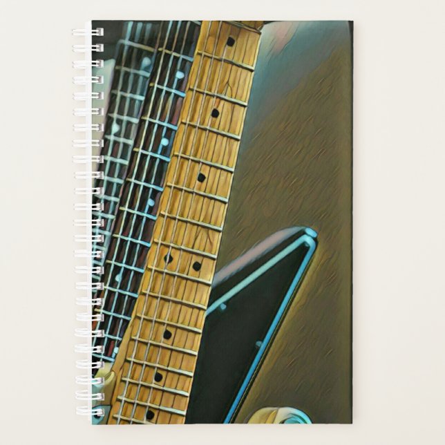 guitar gift for fathers day planner (Front)