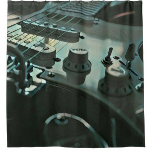 Guitar gifts for boyfriend shower curtain