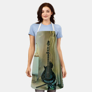 Guitar gifts for dad apron