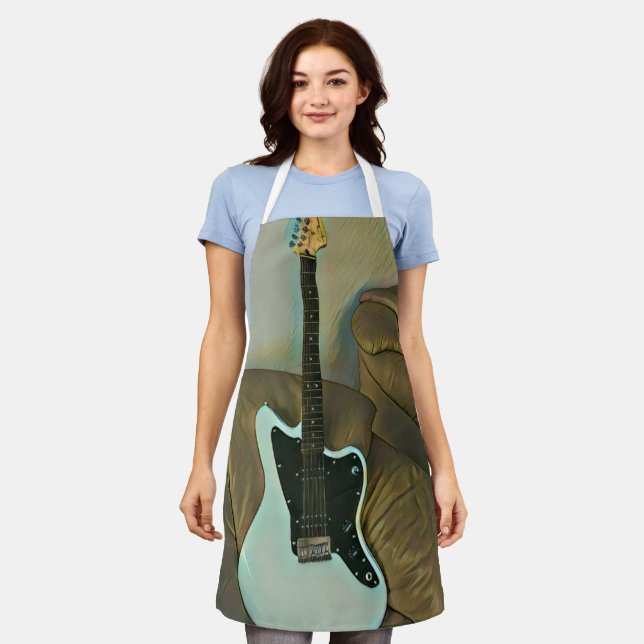 Guitar gifts for dad apron (Worn)