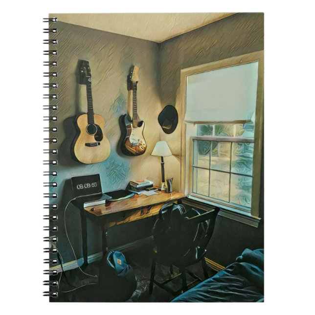 Guitar gifts for girlfriend notebook (Front)