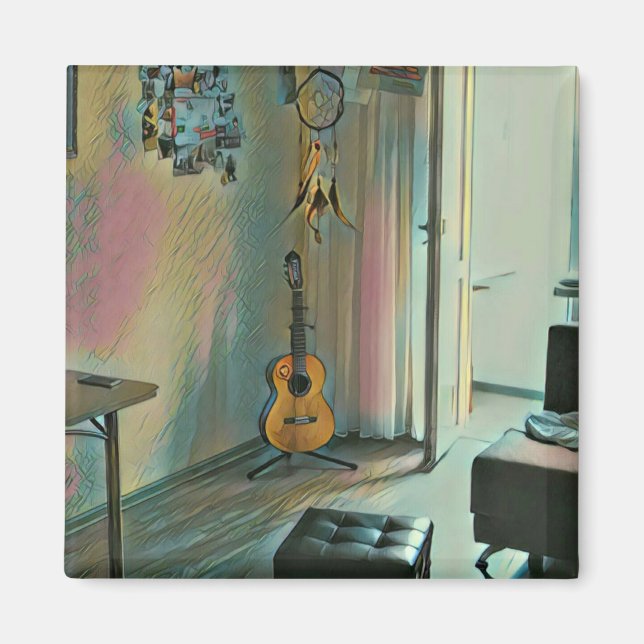 Guitar gifts for her magnet (Front)