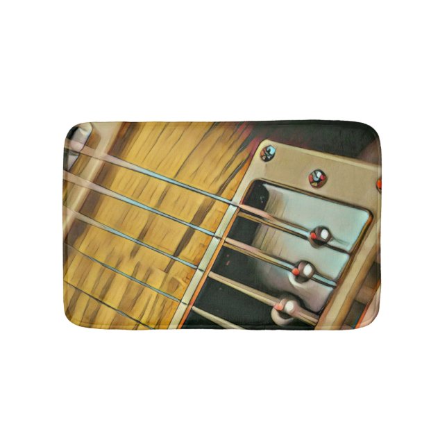 Guitar gifts for him bath mat (Front)