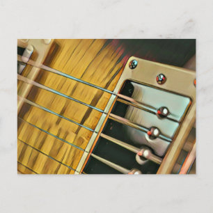 Guitar gifts for him postcard