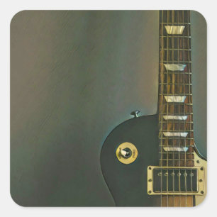 Guitar gifts for him square sticker