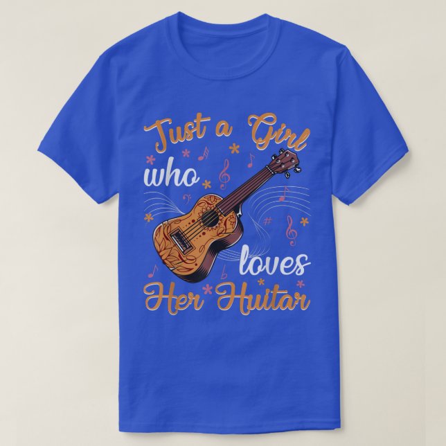 Guitar Girl Guitarist Guitar Player Guitar Lover G T-Shirt (Design Front)