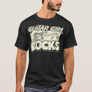Guitar Girl Rocks T-Shirt