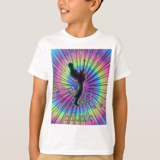 Guitar God Psychedelic Rainbow Music T-Shirt