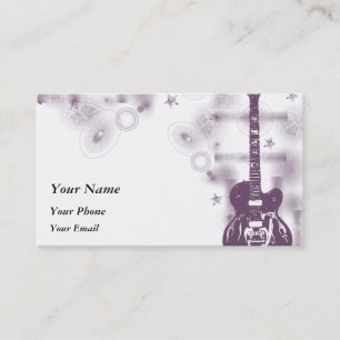 Guitar Graphic Pur Profile Card