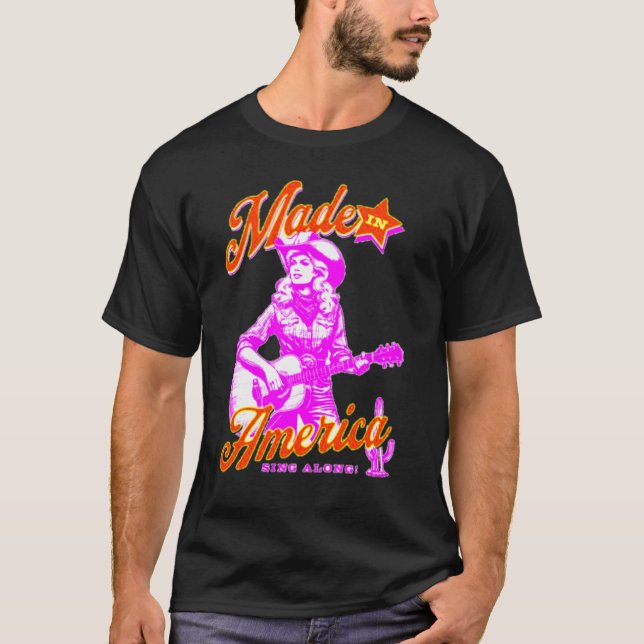 Guitar Groove: Where Strings Meet Spin T-Shirt (Front)
