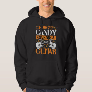 Guitar Halloween Costume Scary Guitar Player Trick Hoodie