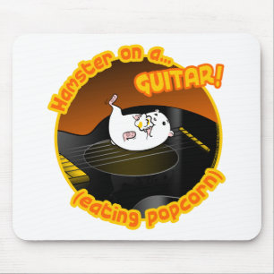 Guitar Hamster Mouse Pad