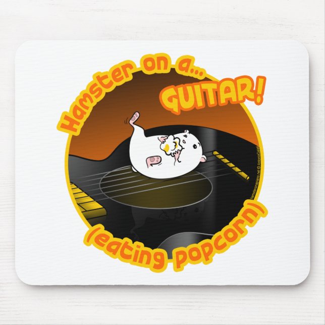 Guitar Hamster Mouse Pad (Front)