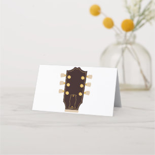 Guitar Head Stock Place Card