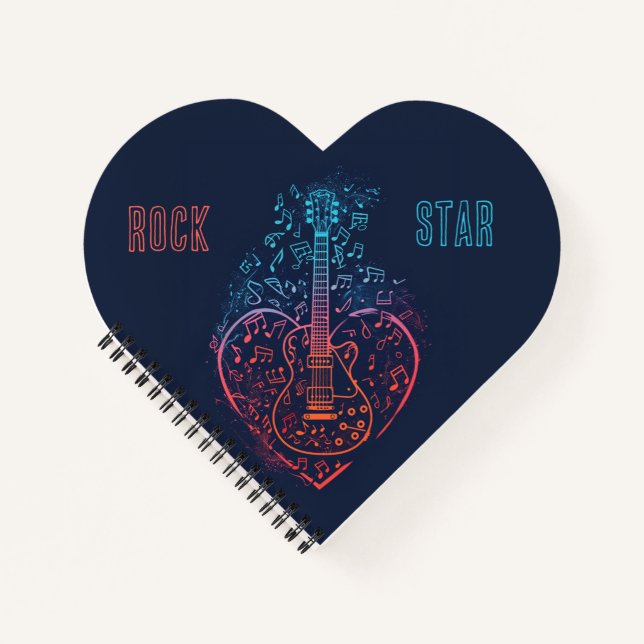 Guitar Heart Notebook (Front)
