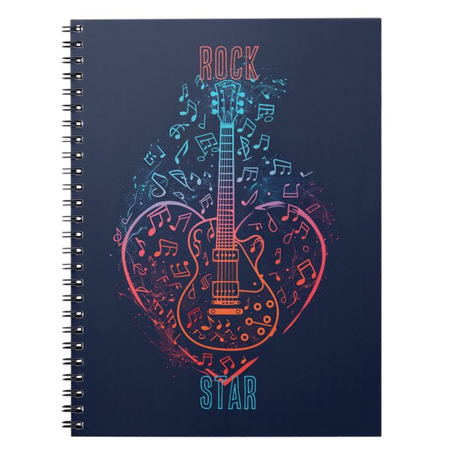 Guitar Heart Notebook (Front)