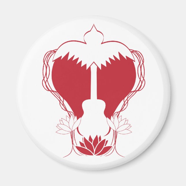 Guitar Heart Spirit Magnet (Front)