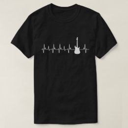 Guitar Heartbeat Gifts Electric Guitar Lovers T-Shirt