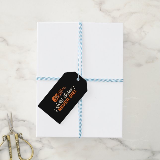 Guitar Heroes Never Die! Gift Tags (With Twine)