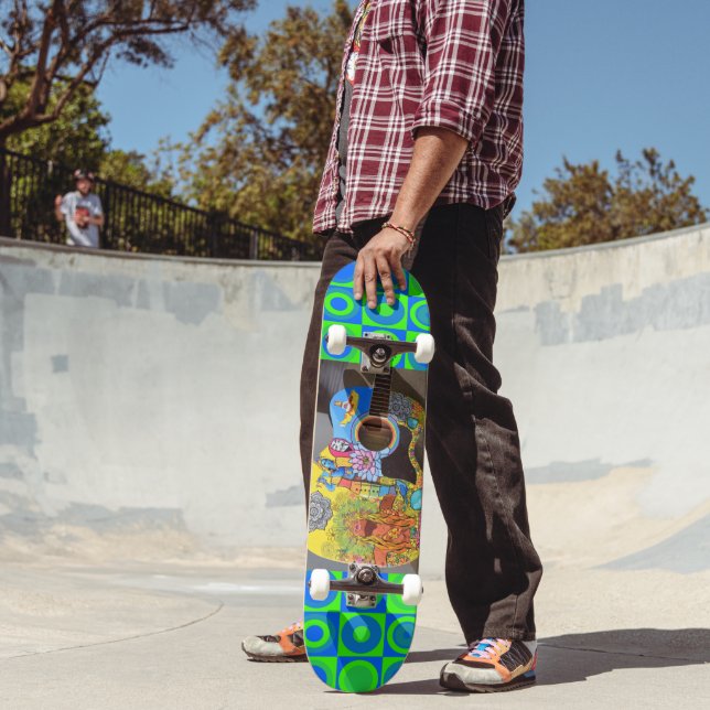 GUITAR HIPPIE Skateboard Deck SKATEBOARDS (Outdoor 2)