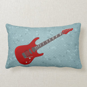 Guitar illustration pillow