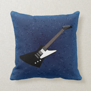 Guitar illustration pillow