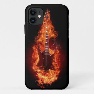 Guitar in Flames 2 iPhone 5 Case