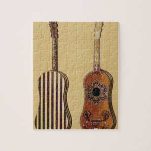 Guitar inlaid with mother-of-pearl, from 'Musical Jigsaw Puzzle