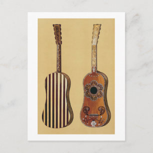 Guitar inlaid with mother-of-pearl, from 'Musical Postcard